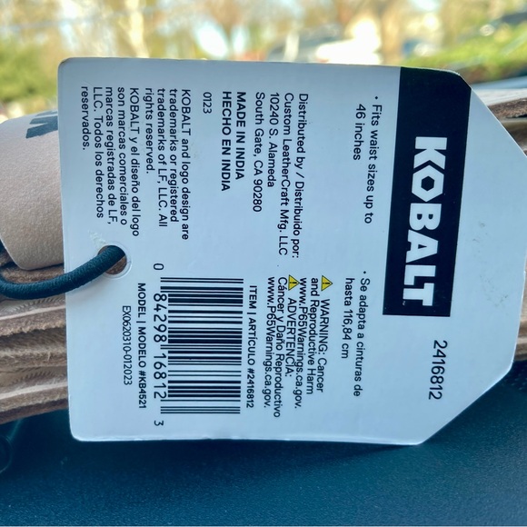 Kobalt Leather Work Belt - Picture 6 of 10